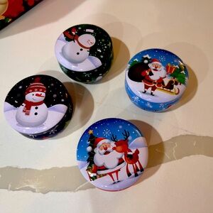 Four christmas candles